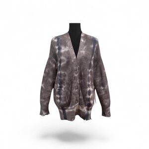 Young Fabulous & Broke NWT Grampacore tie dye distressed cardigan size small